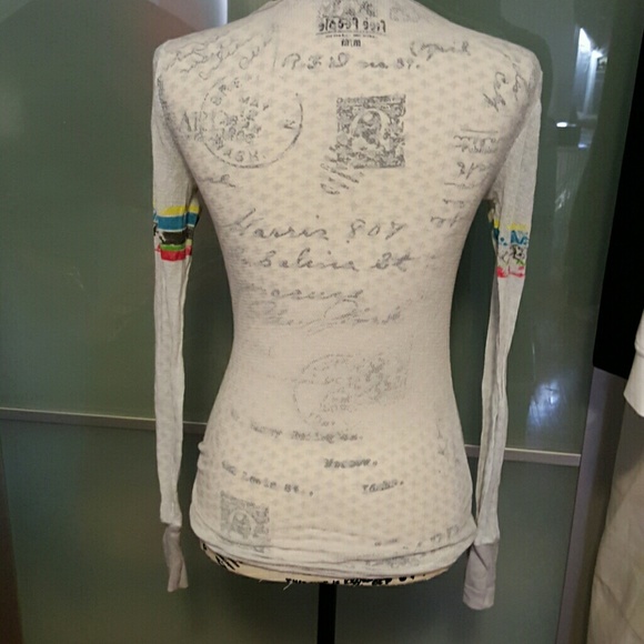 FREE PEOPLE WAFFLE TOP - Picture 2 of 3